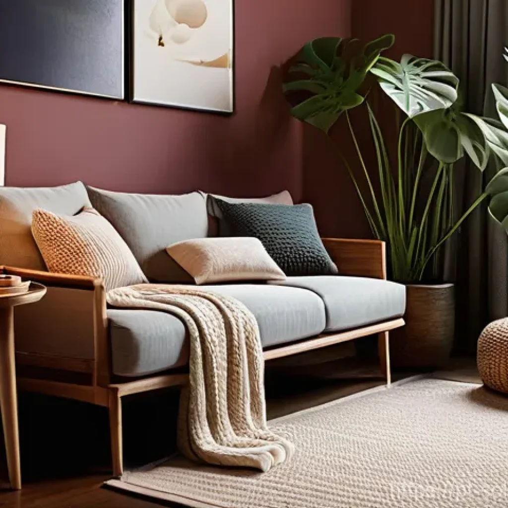 혼술과 식물   술과 어울리는 향초 추천 - **Prompt:** A cozy, serene home sanctuary for an adult in comfortable, modest loungewear, enjoying a...