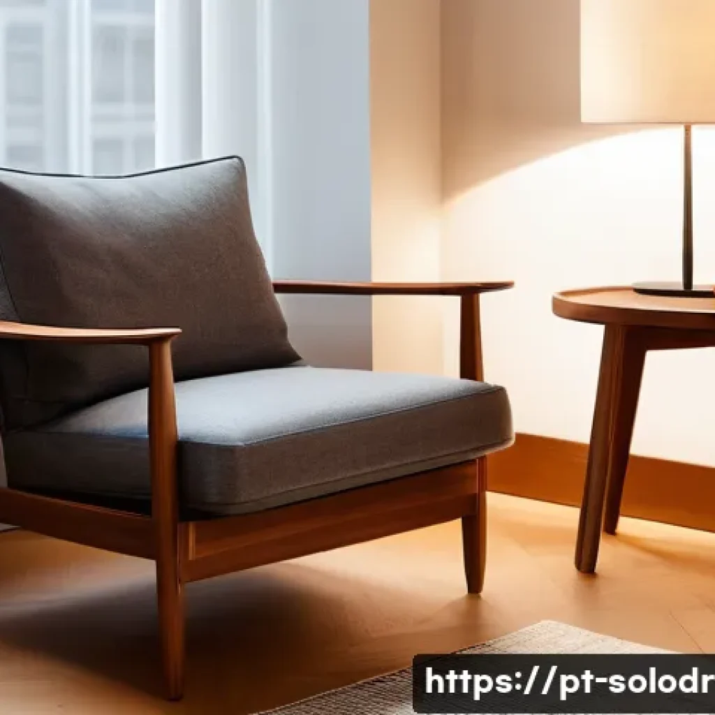 혼술과 감성적 글쓰기 - A cozy, softly lit corner of a modern Brazilian apartment designed for solitude and introspection. A...